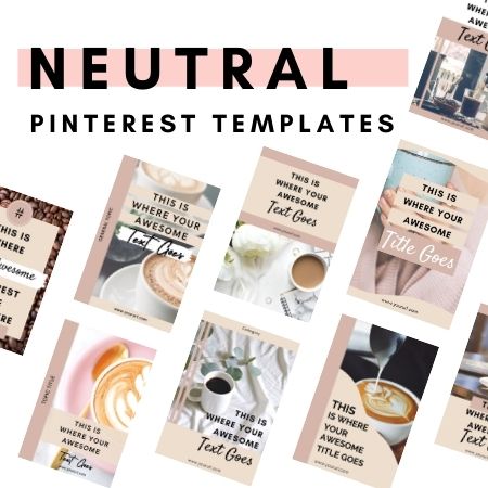 Neutral Pinterest Templates For Sale SHOP ASSET